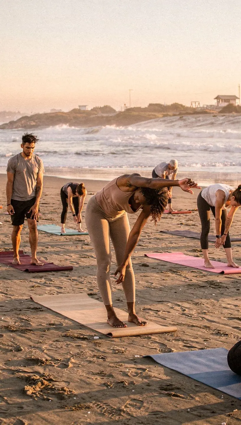 Illustration of balanced work-life routine elements.