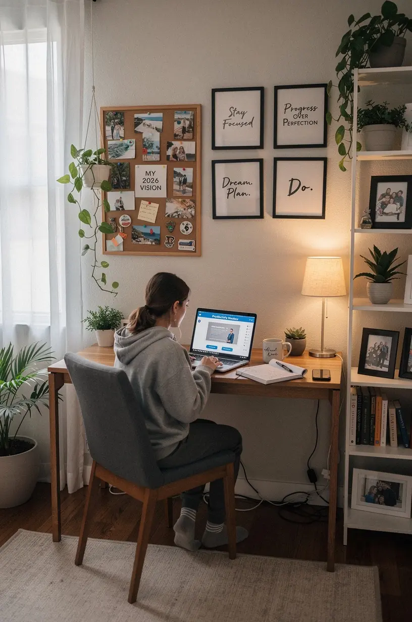 Modern office workspace